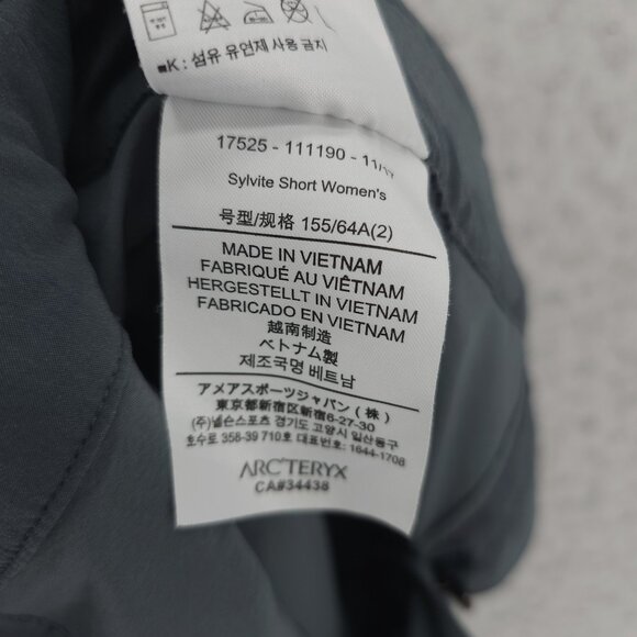 ARCTERYX Women's Sylvite Shorts  Nylon Stretch Blue/Gray Size 2 - READ!! - Picture 10 of 12